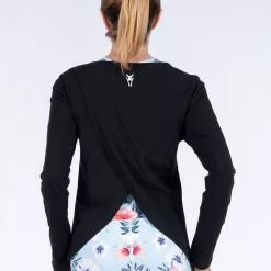 Amnig Women Studio Long Sleeve Top (Black)