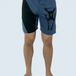 AMNIG Men Fighter Short - 20' (White/Black)