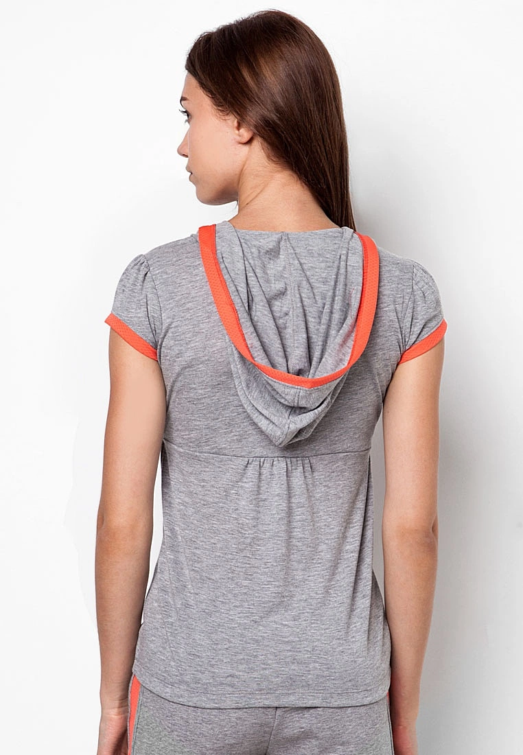 Amnig Women Short Sleeve Hoodie - Image 3