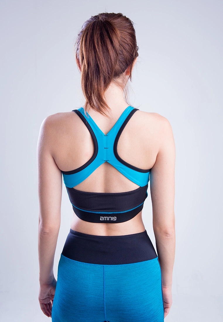 Amnig Women Flex Pro Hollow Back Sports Bra (Peacock) - Image 3