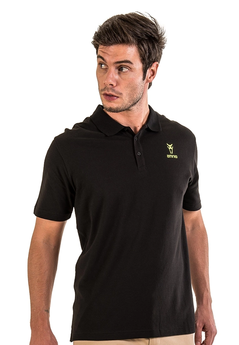 Amnig Men Basic Polo (Black) - Image 2
