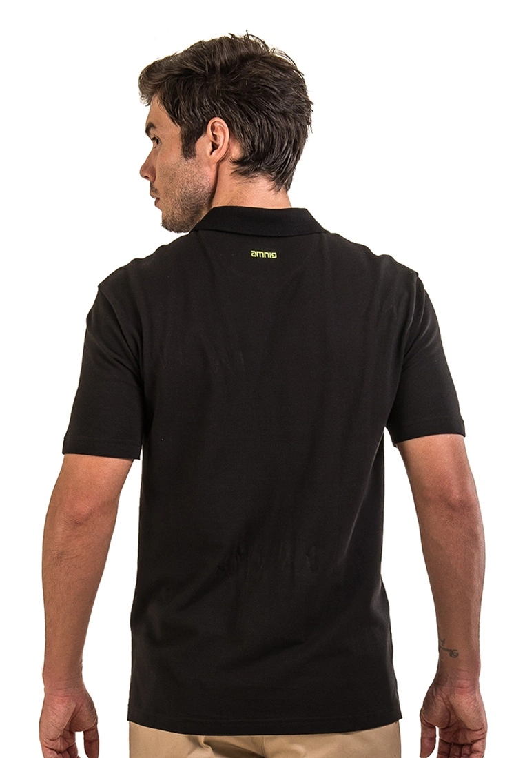 Amnig Men Basic Polo (Black) - Image 4
