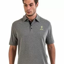 AMNIG Men Classic Polo (Grey/yellow)