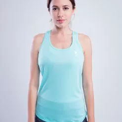 Amnig Women Flex Slim Racer Back Tank Top (Mint)
