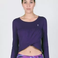 Amnig Women Overlap Long Sleeve Top