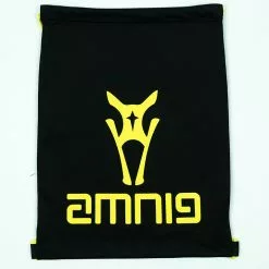 AMNIG Drawstring Bag (Black/Safety Yellow)