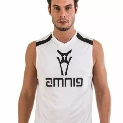 Amnig Men Training Sleeveless Tee (White)