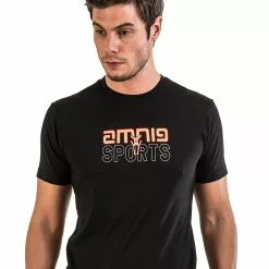 Amnig Men Sport Tee (Black)