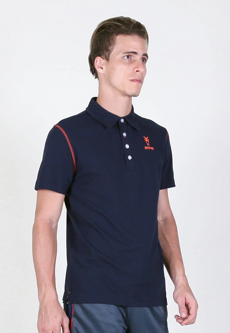 Amnig Men Stand Collar Polo - Image 3