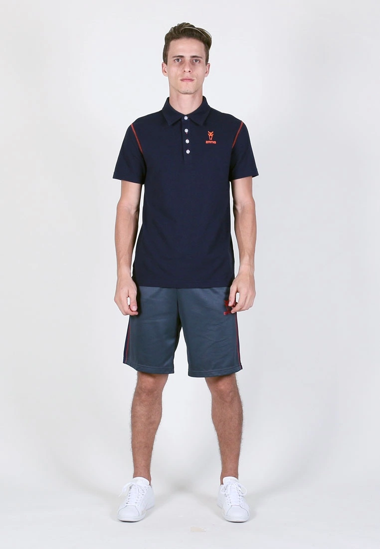 Amnig Men Stand Collar Polo - Image 5