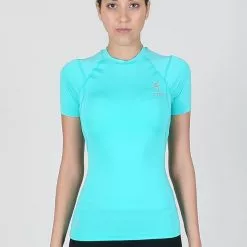 Amnig Women Maxforce Agile Compression Short Sleeve Top (Mint)