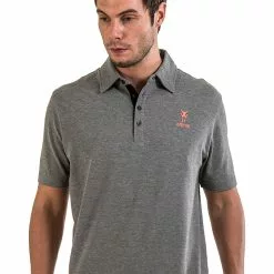 Amnig Men Classic Polo (Medium Grey)