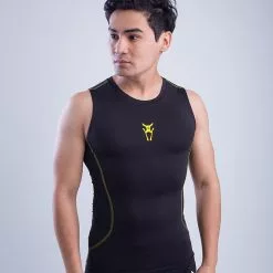 Amnig Men Fury Compression Sleeveless (Black)