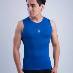 Amnig Men Fury Compression Sleeveless (True Blue)