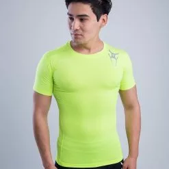 Amnig Men Ignite Compression Short Sleeve (Fuel Yellow)