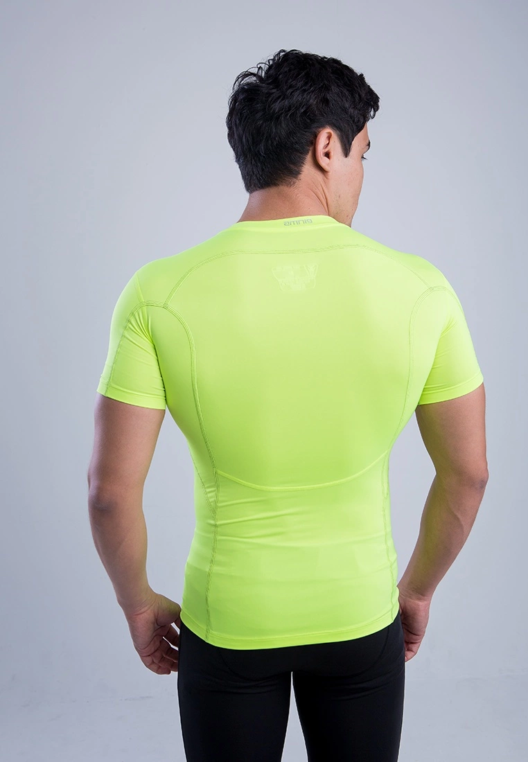 Amnig Men Ignite Compression Short Sleeve (Fuel Yellow) - Image 3