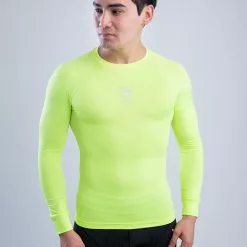 Amnig Men Ignite Compression Long Sleeve (Fuel Yellow)