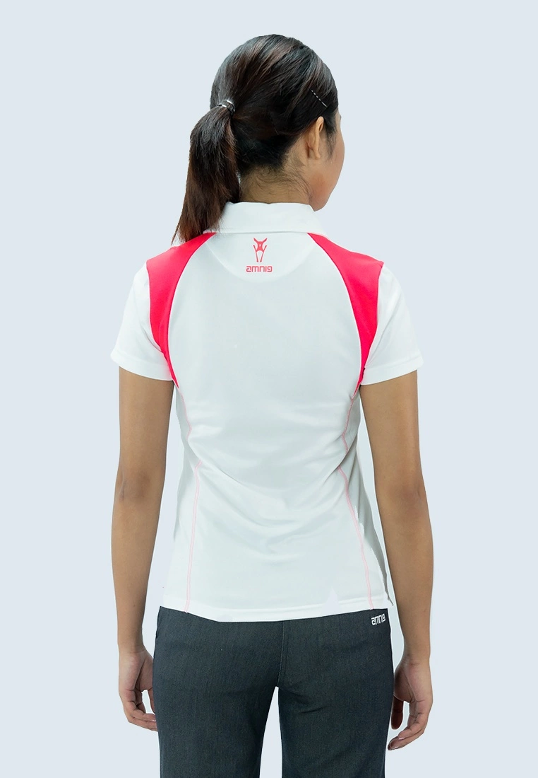 Amnig Women Aspire Polo (White/Bright Plasma) - Image 4