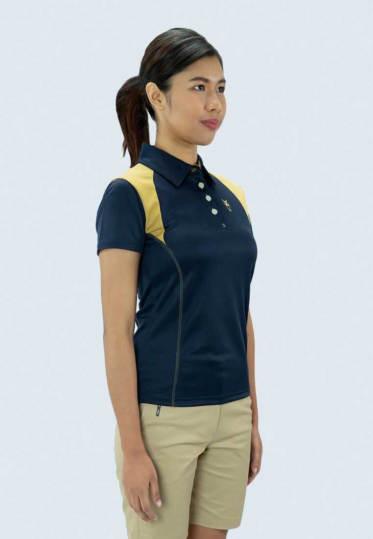 Amnig Women Aspire Polo (Navy/ Gold) - Image 2
