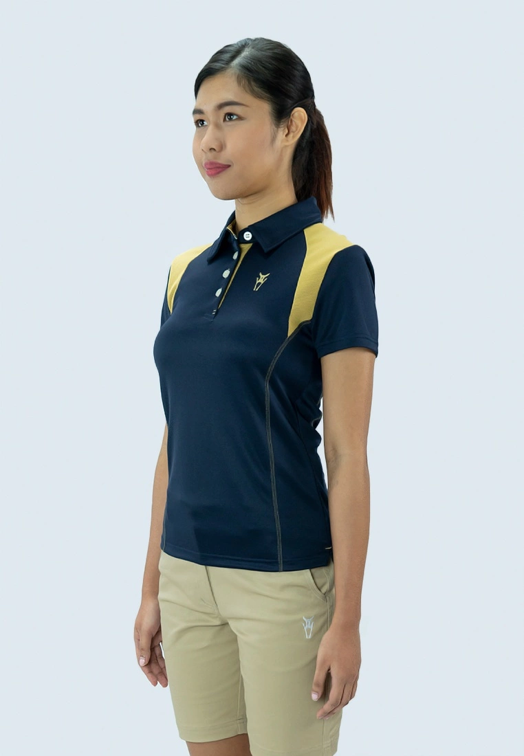Amnig Women Aspire Polo (Navy/ Gold) - Image 3