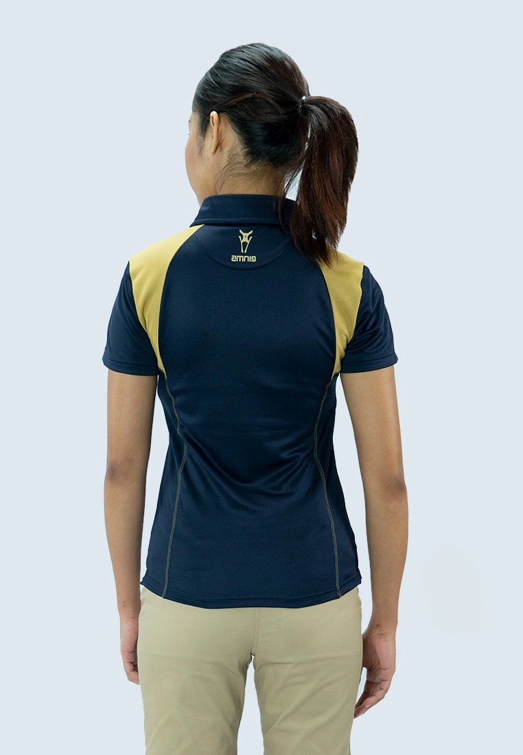Amnig Women Aspire Polo (Navy/ Gold) - Image 4
