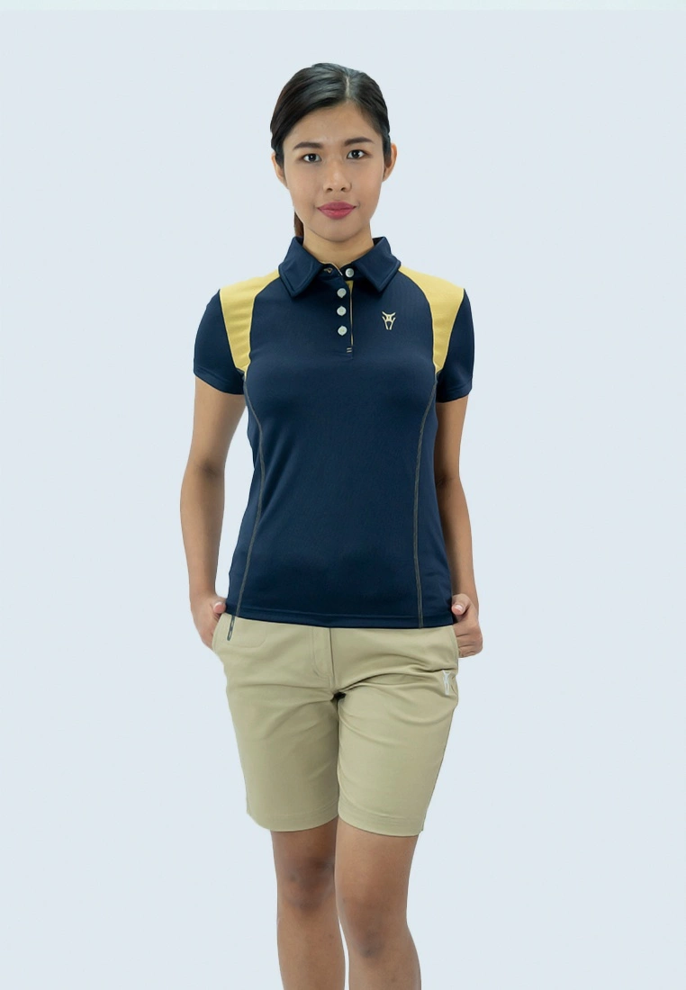 Amnig Women Aspire Polo (Navy/ Gold) - Image 5