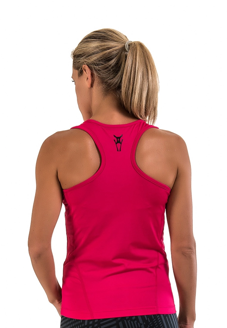 Amnig Women Recapture 2 in 1 Compression Singlet with Sport Bra (Pink) - Image 4
