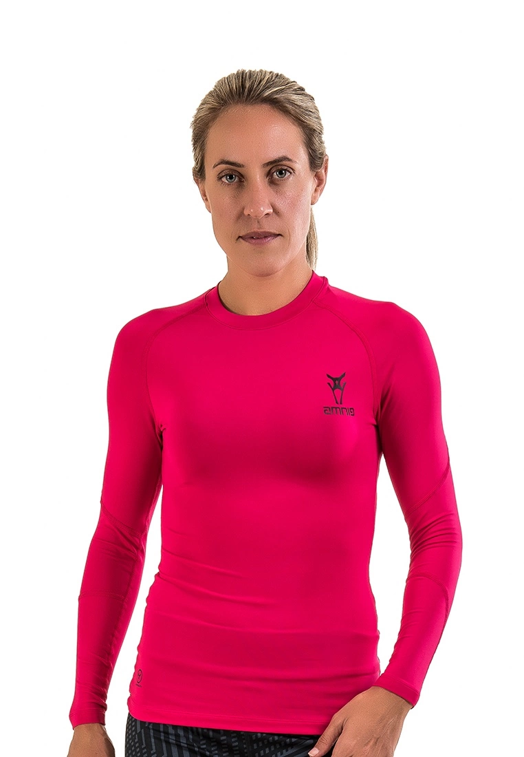 Amnig Maxforce Recapture Compression Long Sleeve Top (Berry)