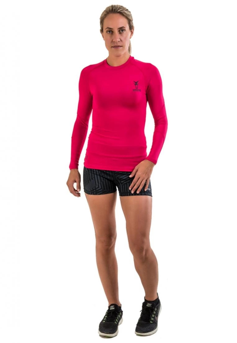 Amnig Maxforce Recapture Compression Long Sleeve Top (Berry) - Image 5