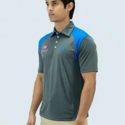 Amnig Men Aspire Polo SDLPGA (Dark Shadow/ Royal Blue)