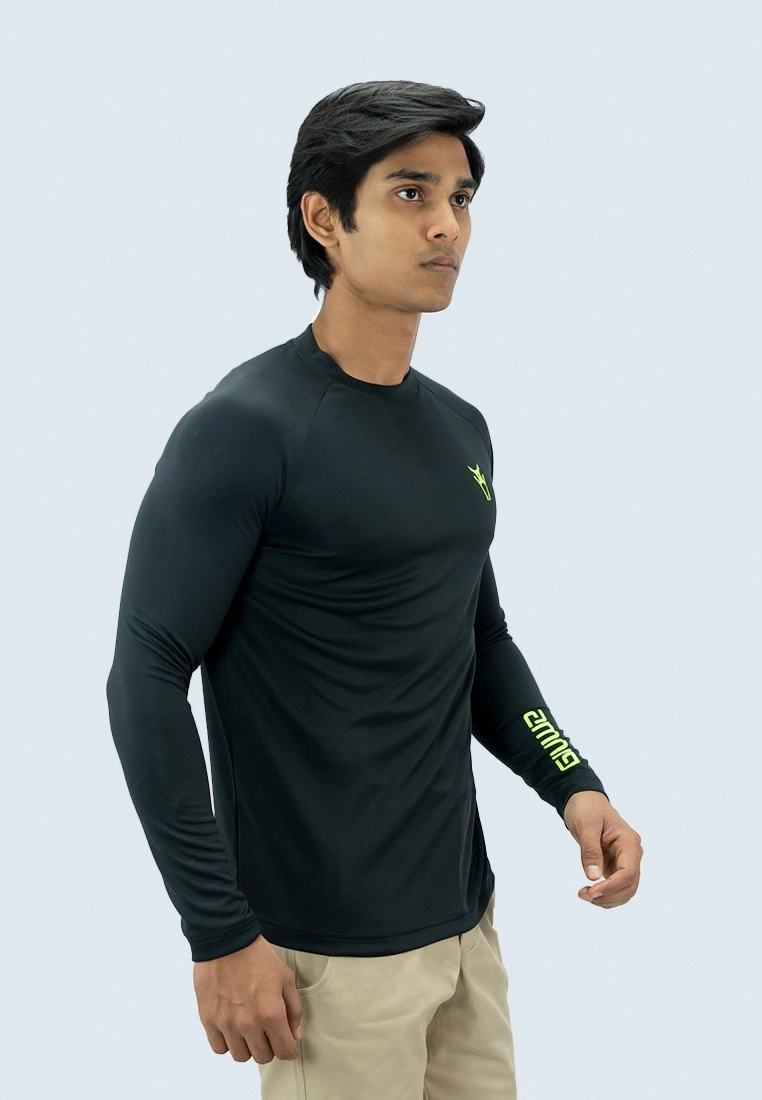 Amnig Men Flex High Neck Long Sleeve Top - Image 3