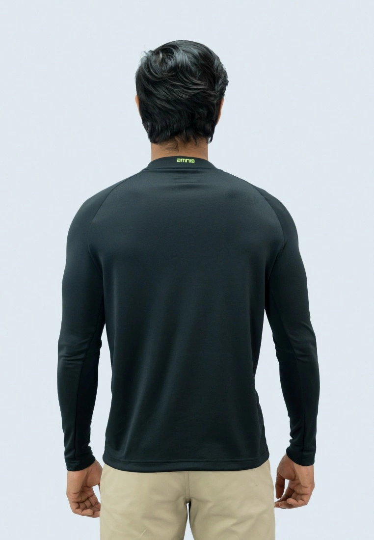 Amnig Men Flex High Neck Long Sleeve Top - Image 4