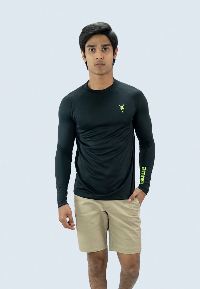 Amnig Men Flex High Neck Long Sleeve Top - Image 5