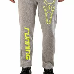 Amnig Unisex Sports Running Sweatpants (Light Grey)