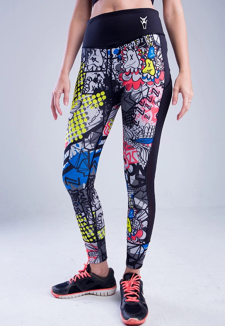 Amnig Women Vigor Leggings (Black High Rise) - Image 2