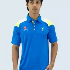 Amnig Men Strive Polo SDLPGA (Royal Blue/ Safety Yellow)