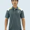 Amnig Men Strive Polo ( Dark Shadow/ White)