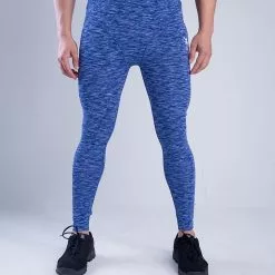 Amnig Men Energy Compression Long Pants (Blue/Pink/Black)