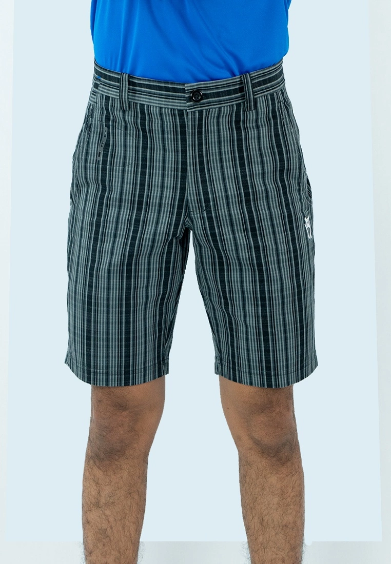 Amnig Men Indefinite Golf Shorts (Black/Grey)