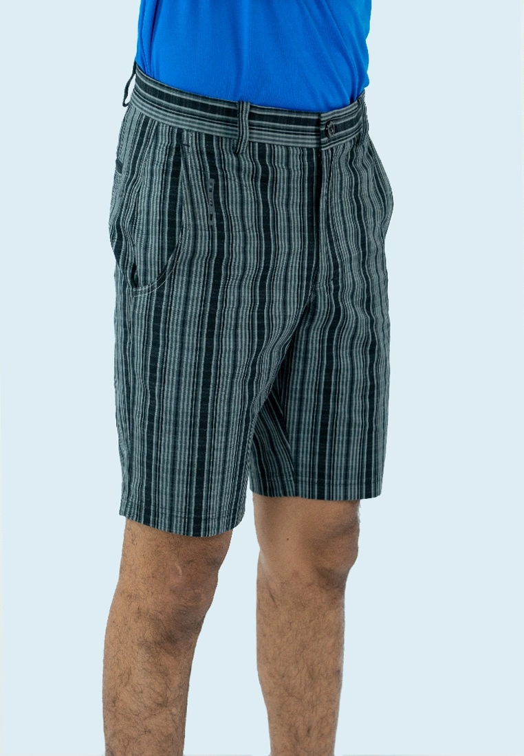 Amnig Men Indefinite Golf Shorts (Black/Grey) - Image 3