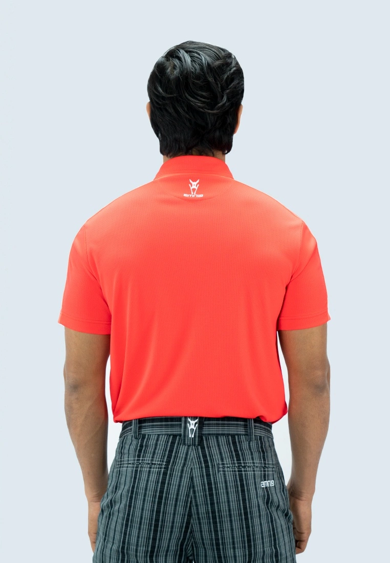 Amnig Men Motion Polo (Red/Coral) - Image 4