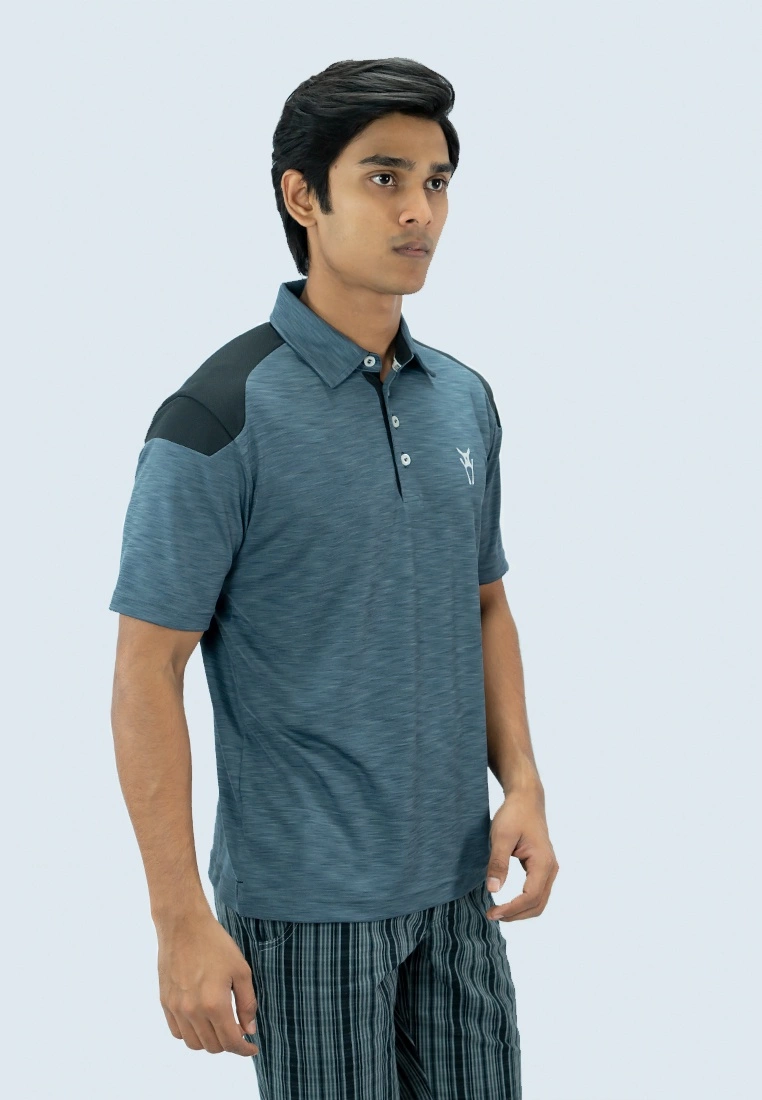 Amnig Men Endeavor Polo (Turbulance/ Black) - Image 2