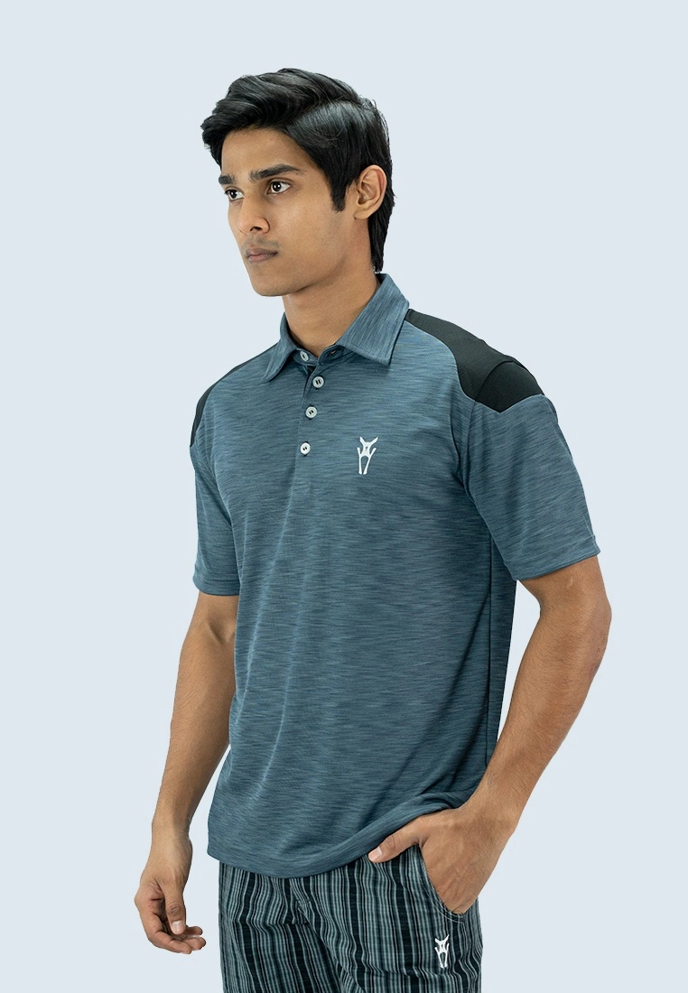 Amnig Men Endeavor Polo (Turbulance/ Black) - Image 3