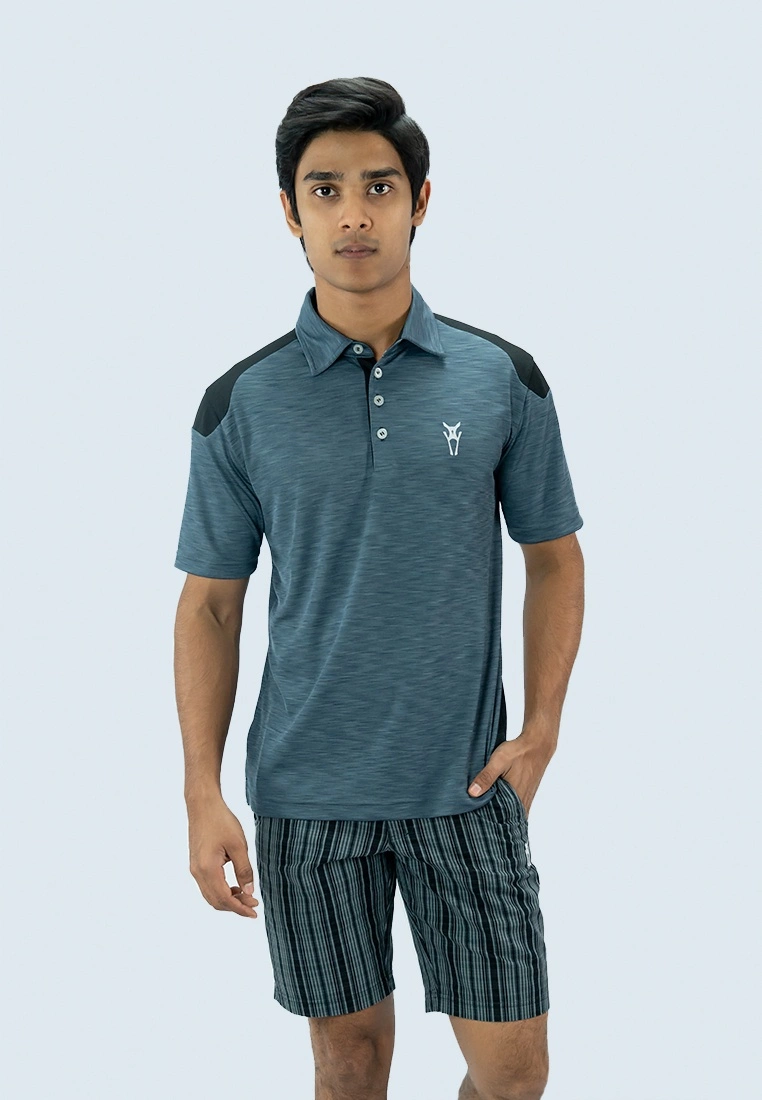 Amnig Men Endeavor Polo (Turbulance/ Black) - Image 5