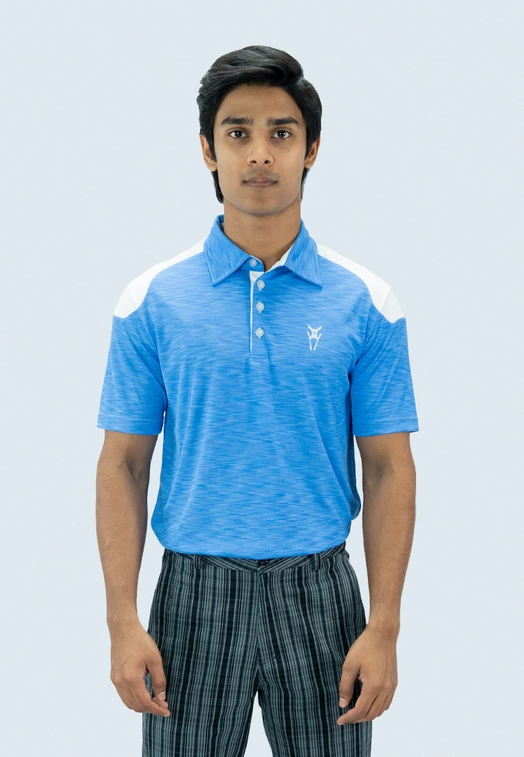 Amnig Men Endeavor Polo (Ultramarine/White) - Image 2