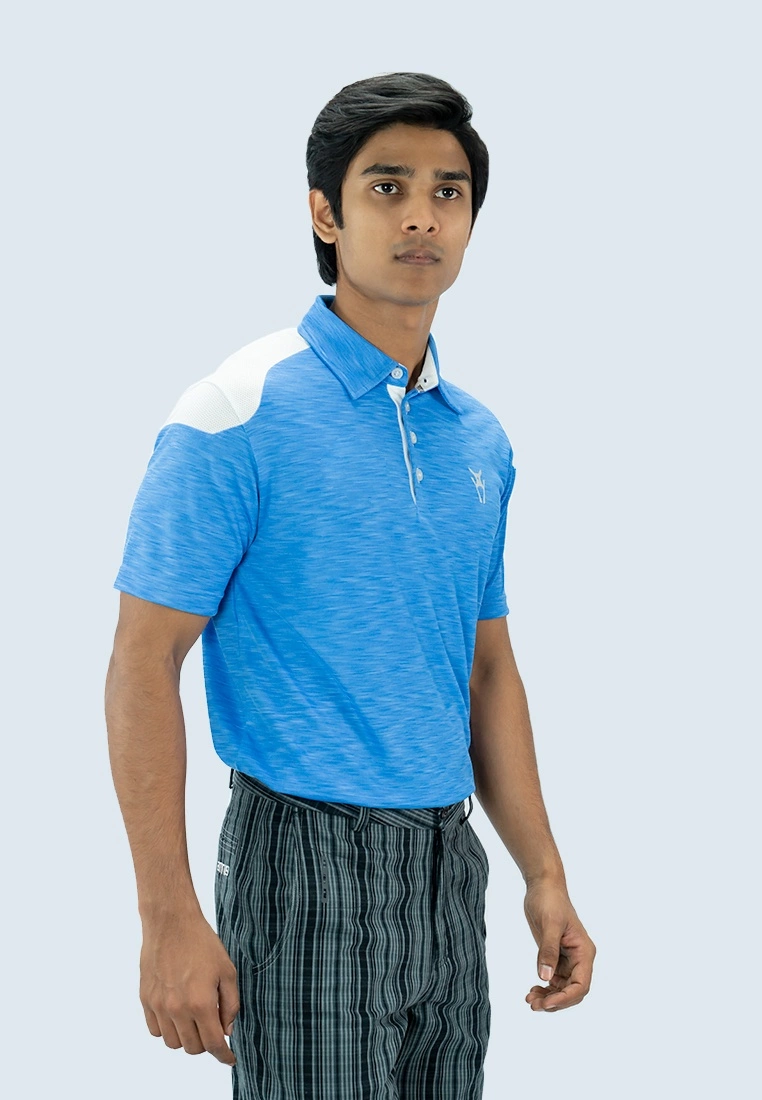 Amnig Men Endeavor Polo (Ultramarine/White) - Image 3