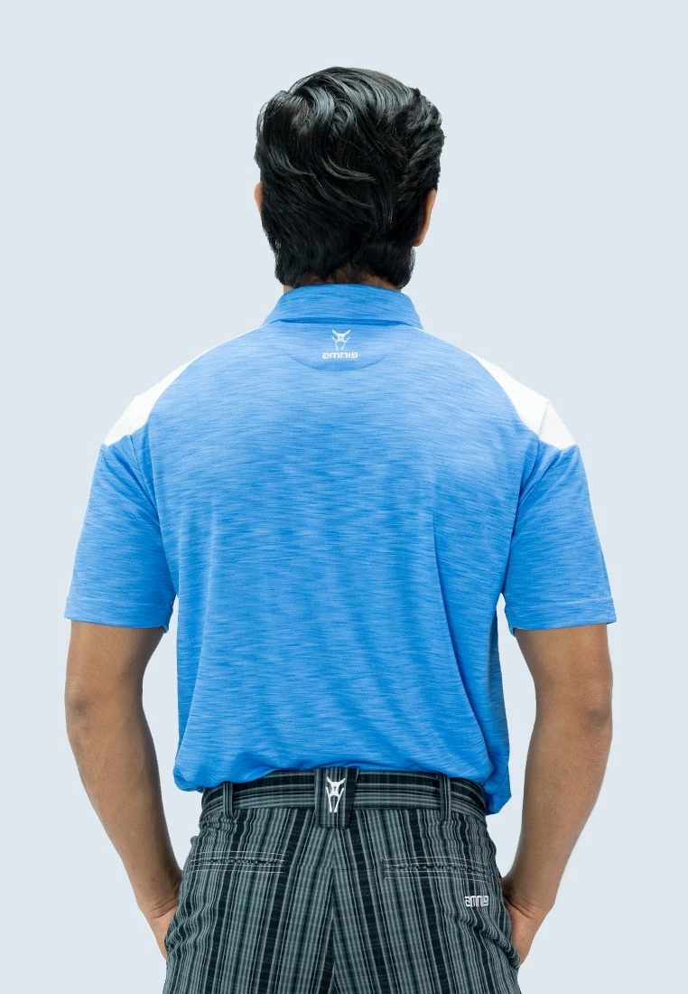 Amnig Men Endeavor Polo (Ultramarine/White) - Image 4