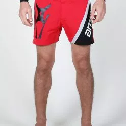 AMNIG Men Paneling Fighter Short-15" Red