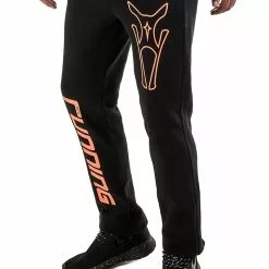 Amnig Unisex Sports Running Sweatpants (Black)