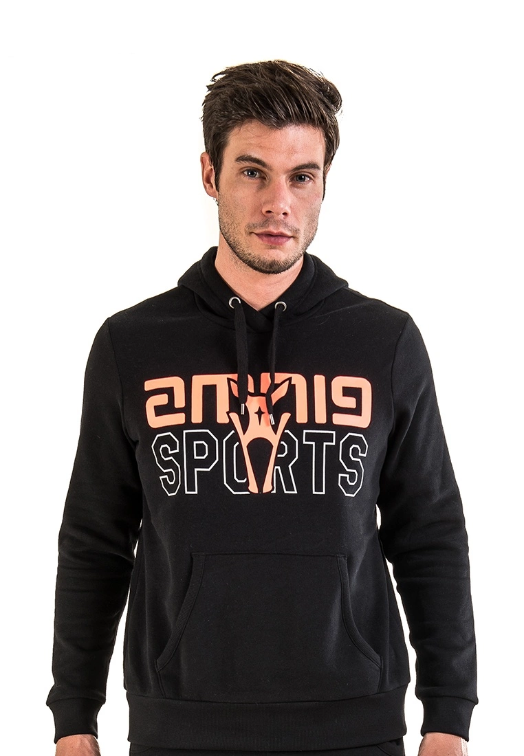 Amnig Sports Pullover Hoodie (Black) - Image 2